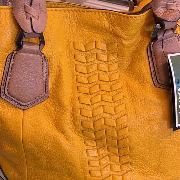 orYANY- Lessie soft pebbled leather tote- A252525- NWT - Picture 2 of 14